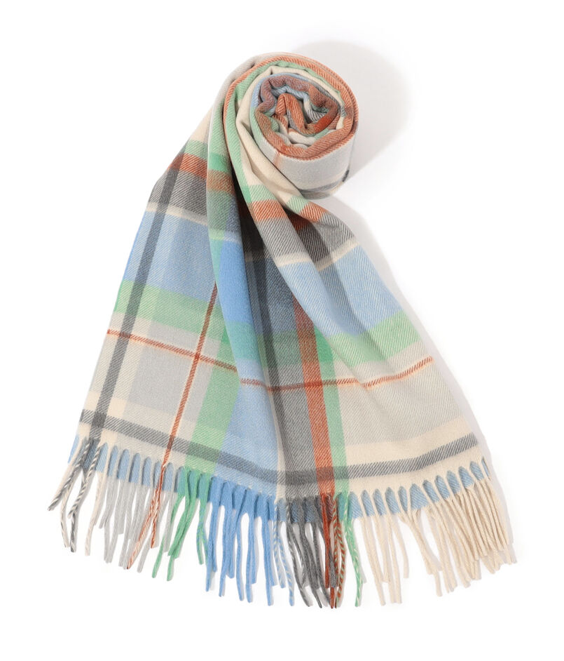 Joshua Ellis Plaid カシミヤストール