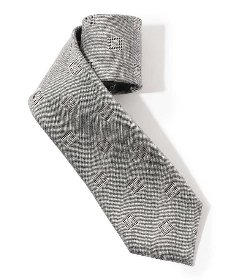 TOMORROWLAND シルクリネン 小紋柄ネクタイ