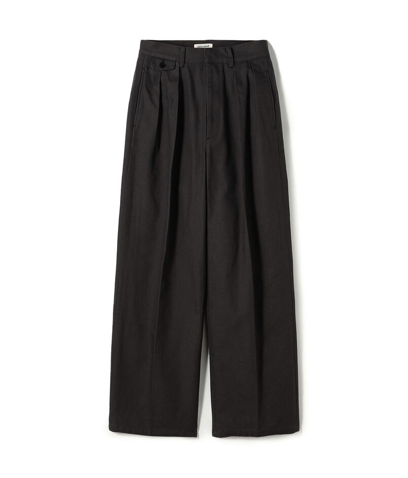 edition pourell ビンテージコットン タックパンツ