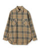 コットンビエラチェック ダブルポケット ロングスリーブシャツ