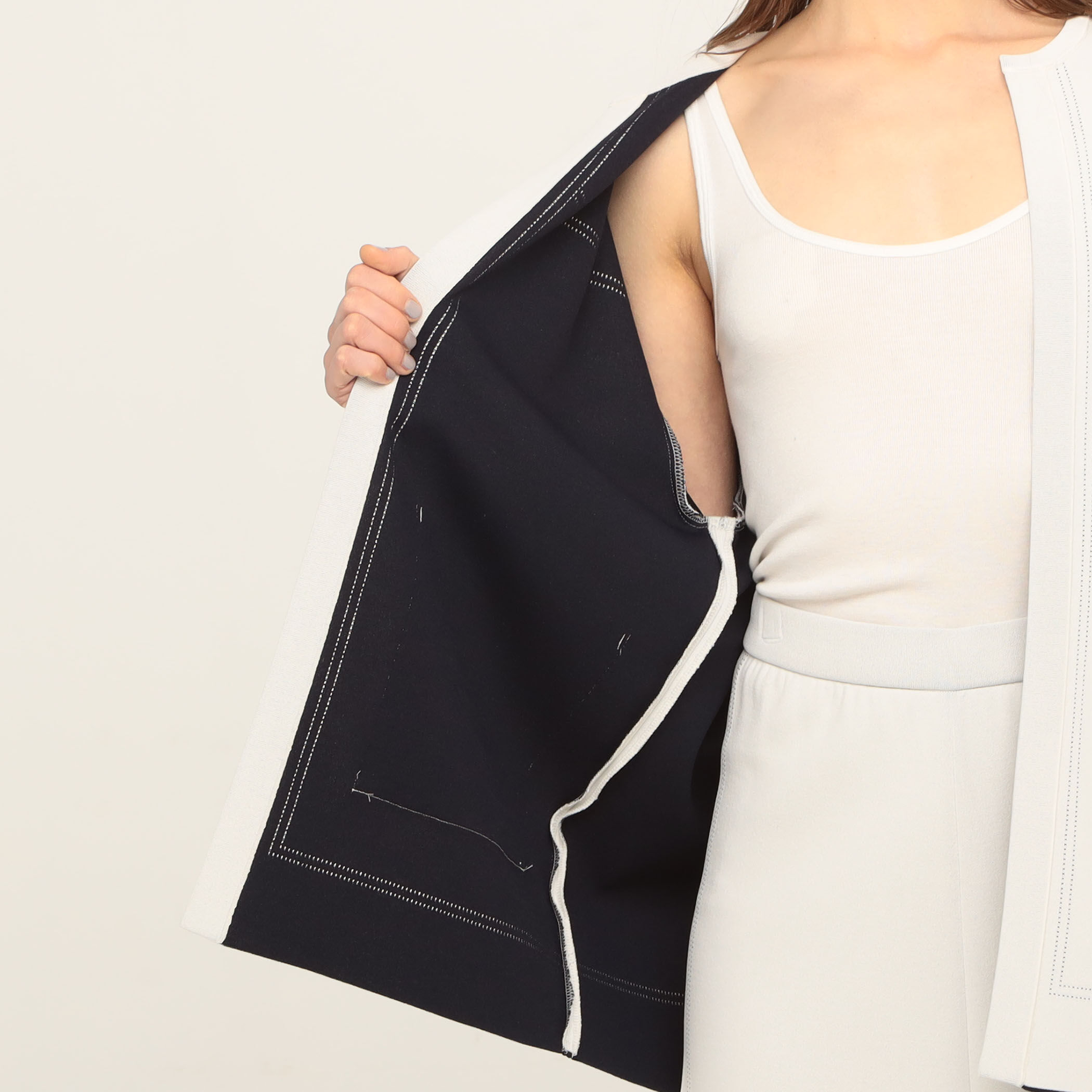 Ballsey ダブルフェイスドットステッチ フロントオープンカーディガン 楽天市場】【SALE／70%OFF】ダブルフェイスドットステッチ フロント