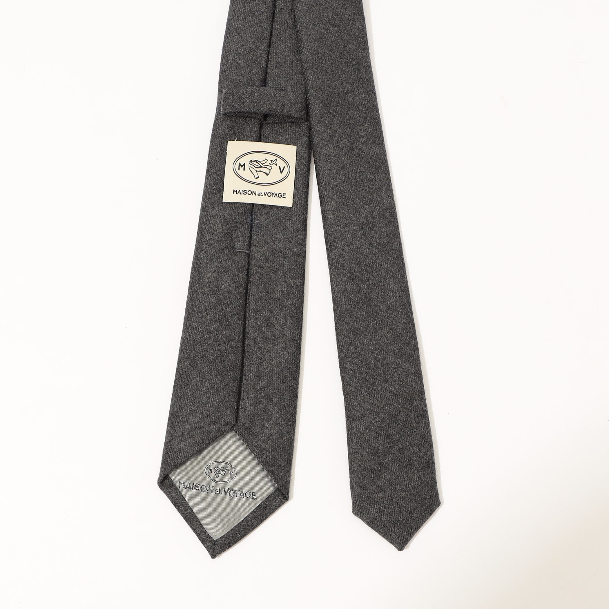 MAISON et VOYAGE ウールフランネル ナロータイ BRITISH FLANNEL