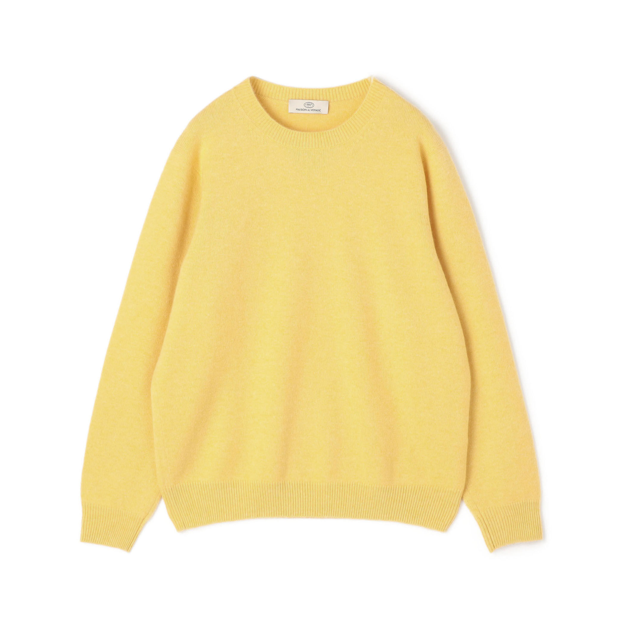 美品☆ドゥロワー コットン カシミヤ メランジ ライトグリーン