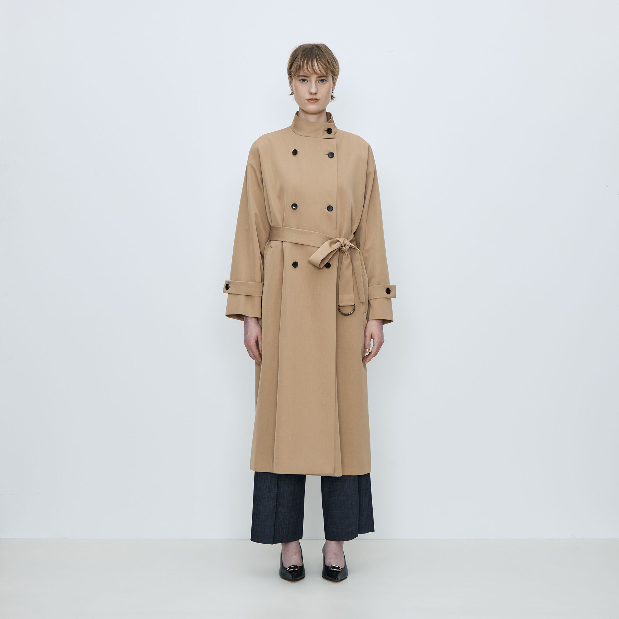 カバートクロス スタンドカラーコート｜トゥモローランド 公式通販