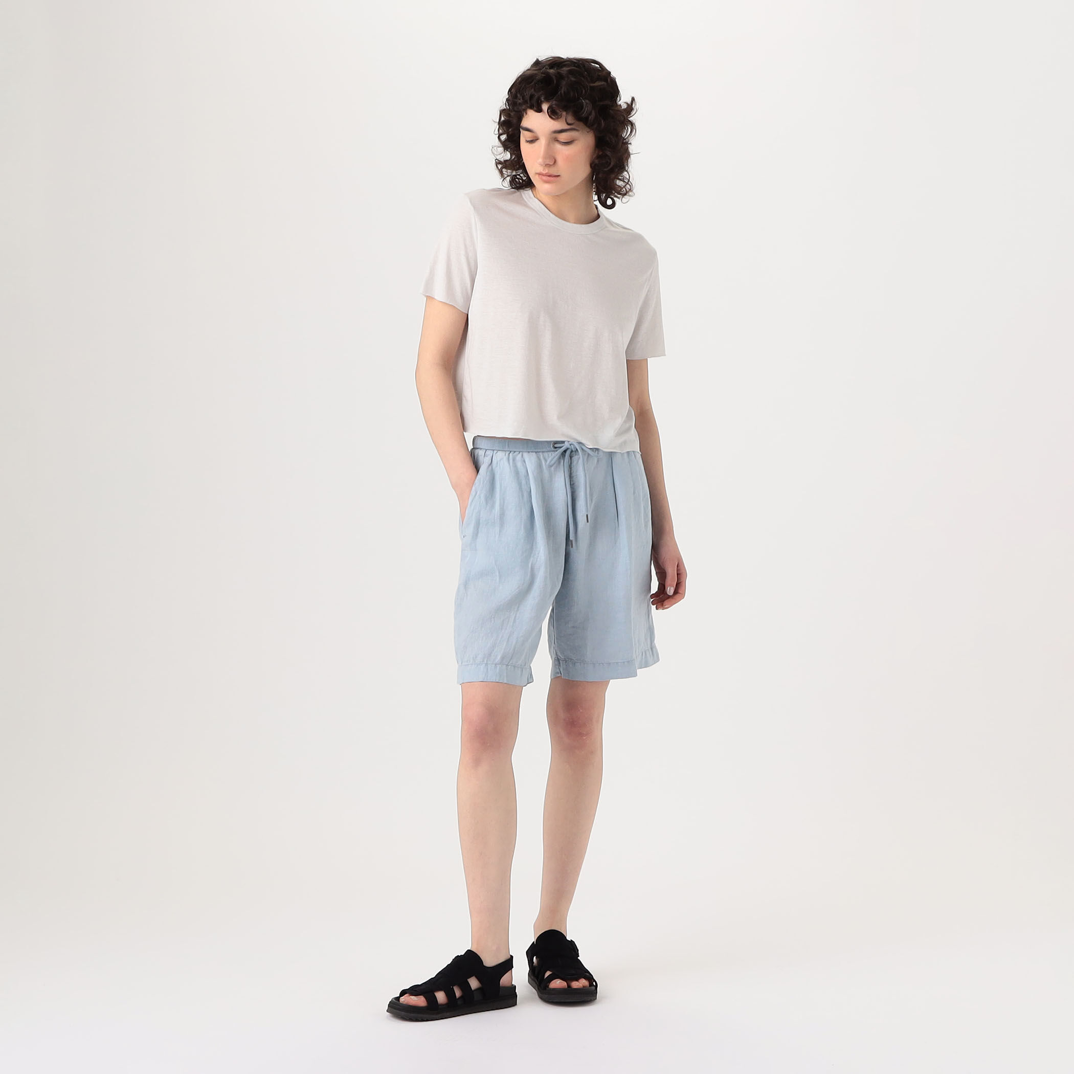 【セットアップ　ジャーナルスタンダード　リネン　ハーフパンツ　ワントーン】 セットアップジャーナルスタンダードリネンハーフパンツワントーン】
