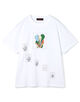 CABaN ドライスビンコットン ELEPHANTマーチエンブロイダリーTシャツ