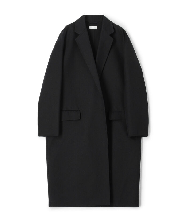 コットンダブルフェイス チェスターコート