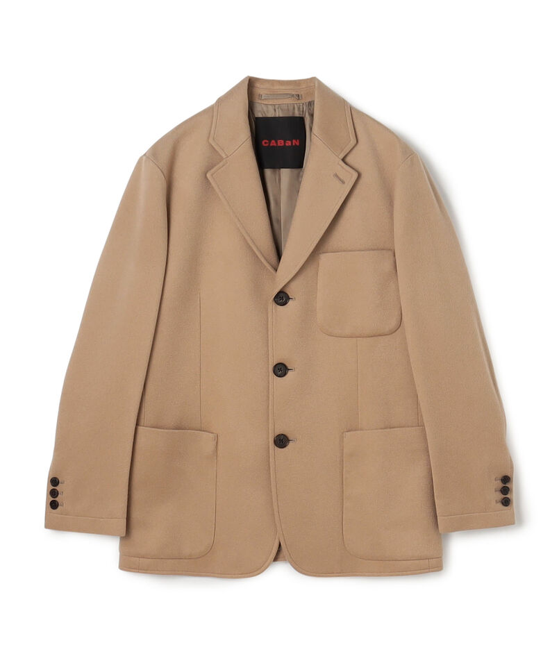 カシミヤメルトン テーラードジャケット