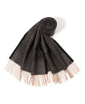 シルク チェック マフラー NOVARA