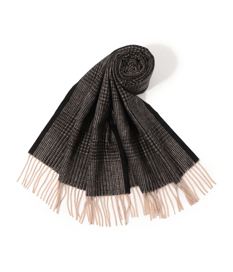 シルク チェック マフラー NOVARA