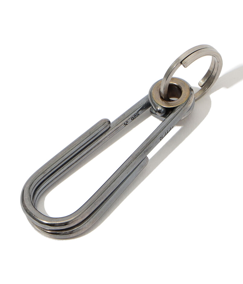 STUDEBAKER METALS SCISSOR HOOK KEYHOLDER シルバーキーホルダー