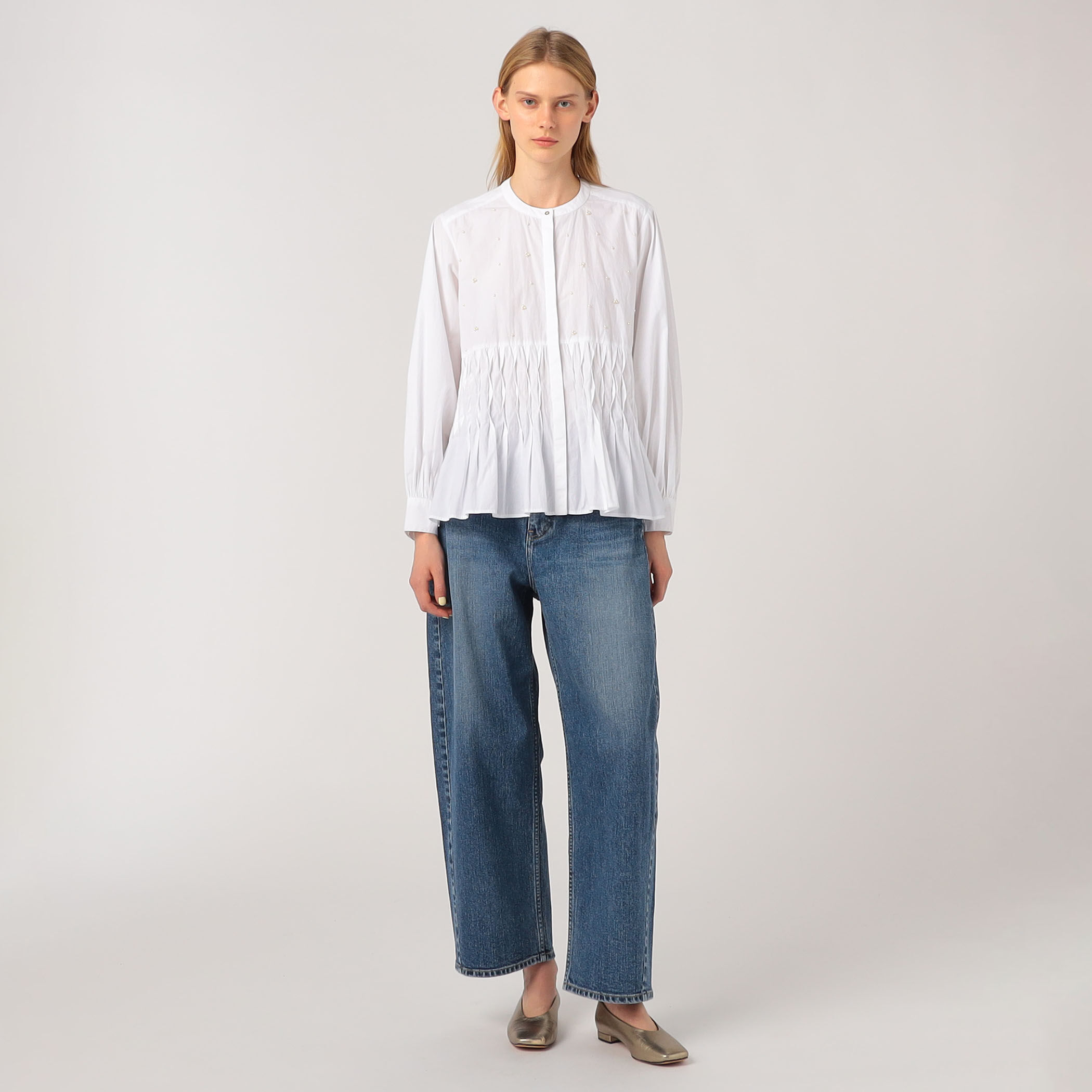 別注】ne Quittez pas BLACK Tuck ブラウス｜トゥモローランド 公式サイト