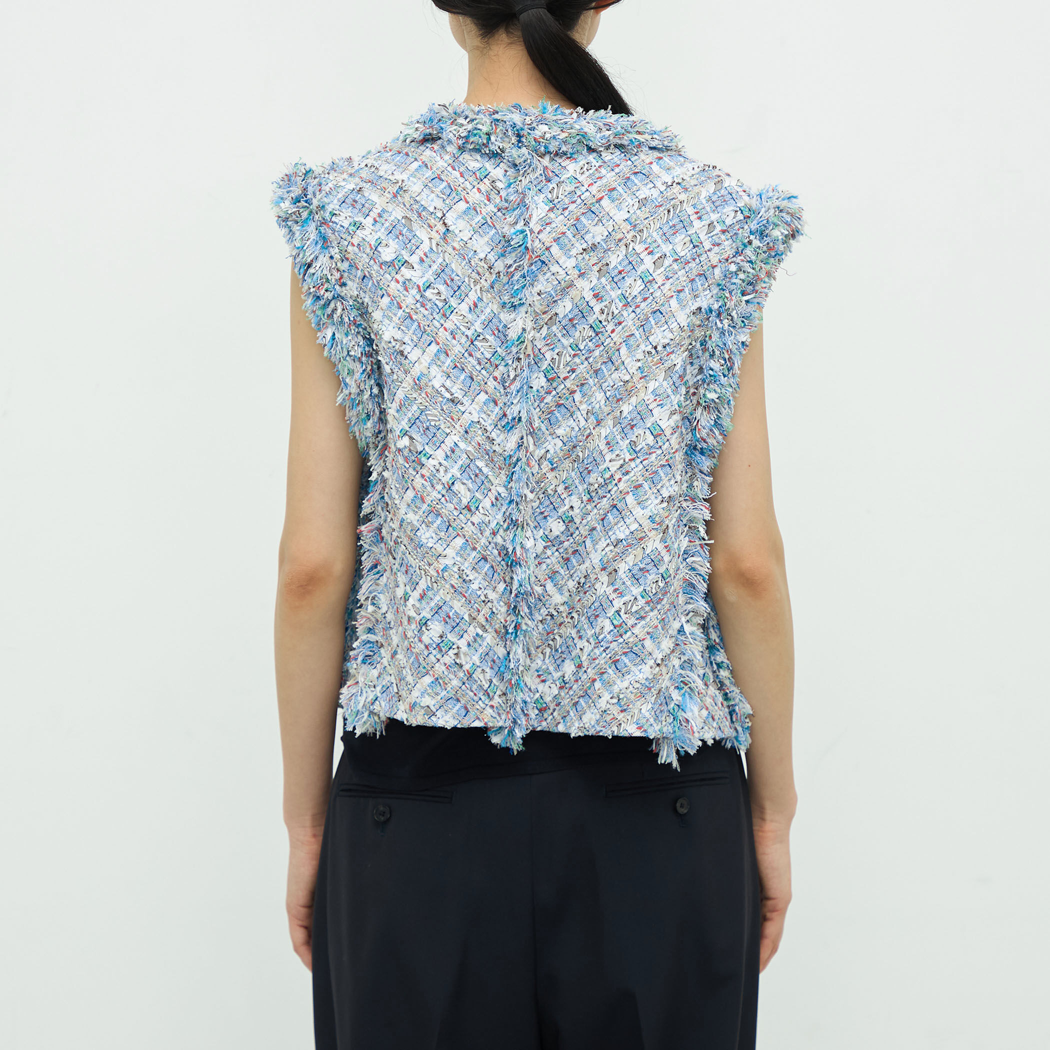 ミックスツイード ショートジレ｜トゥモローランド 公式通販