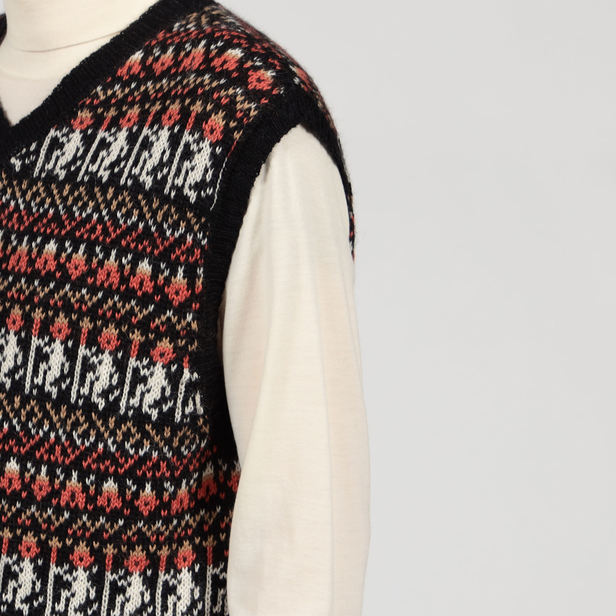 別注】Raffa Molina フェアアイル Vネック ニットベスト