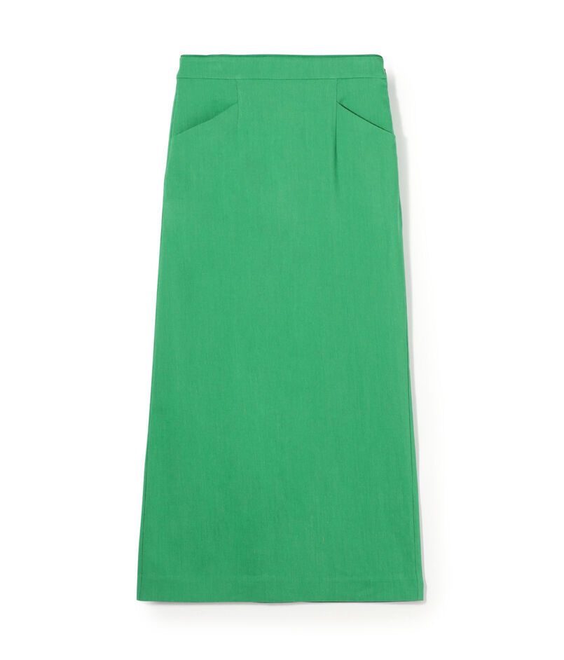 triacetate linen stretch tight long Skirts