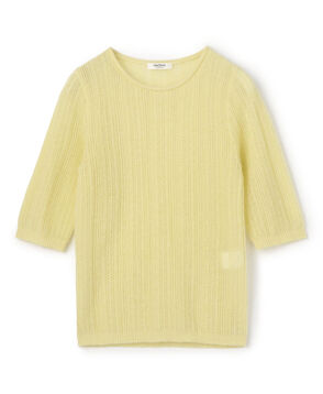 レーシーアルパカブレンド ハーフスリーブプルオーバー