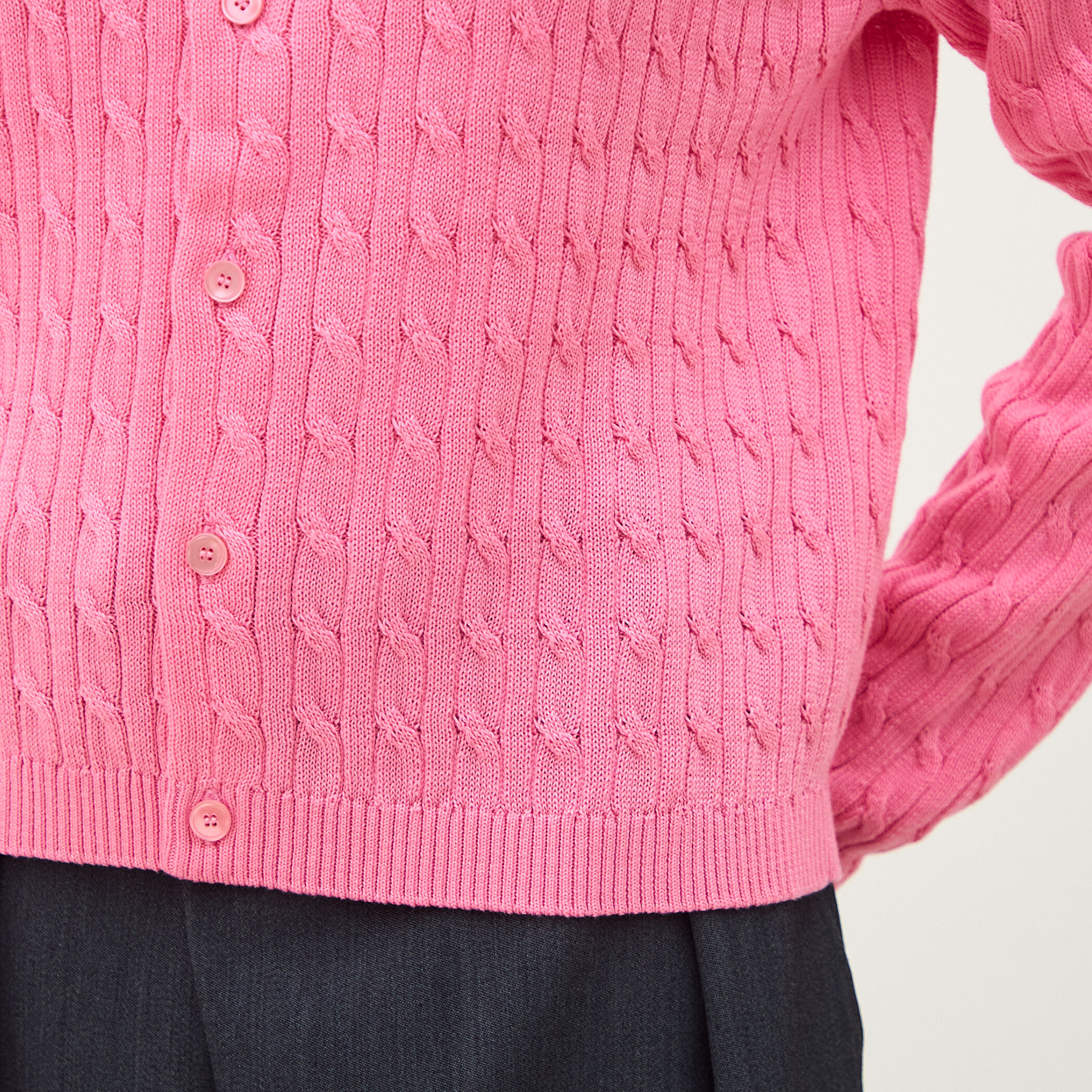 ギザケーブル クルーネックカーディガン｜トゥモローランド 公式通販