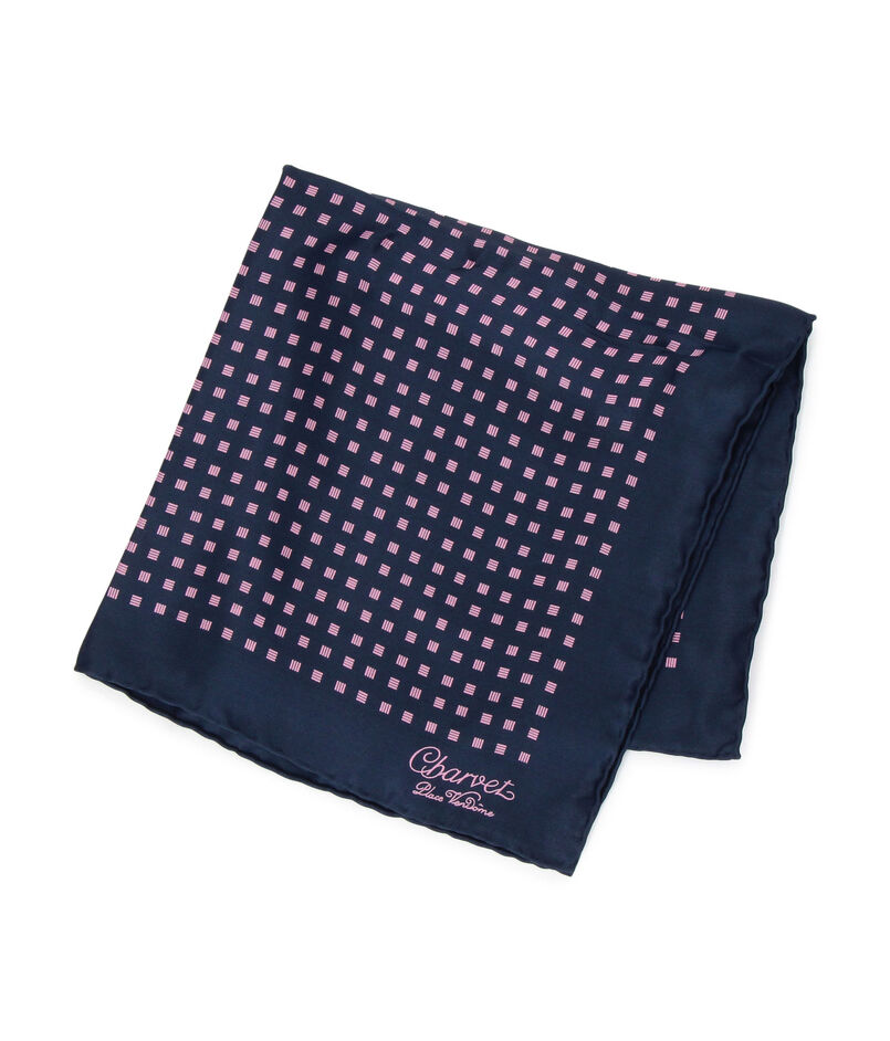 Charvet シルクプリント ポケットチーフ