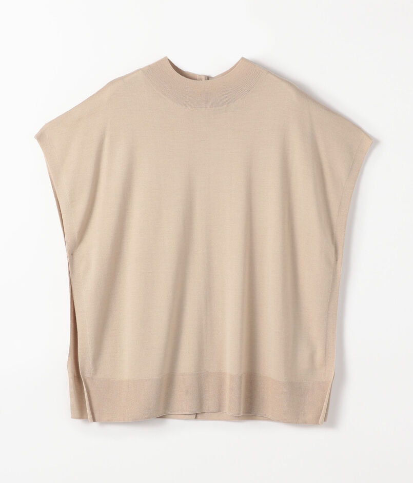 カシミヤシルク ビルドネックベスト