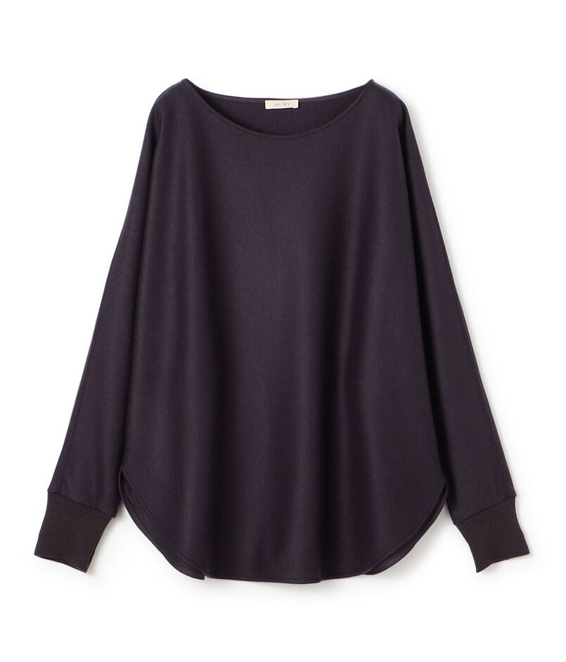 ニットコンビネーション ボートネックプルオーバー