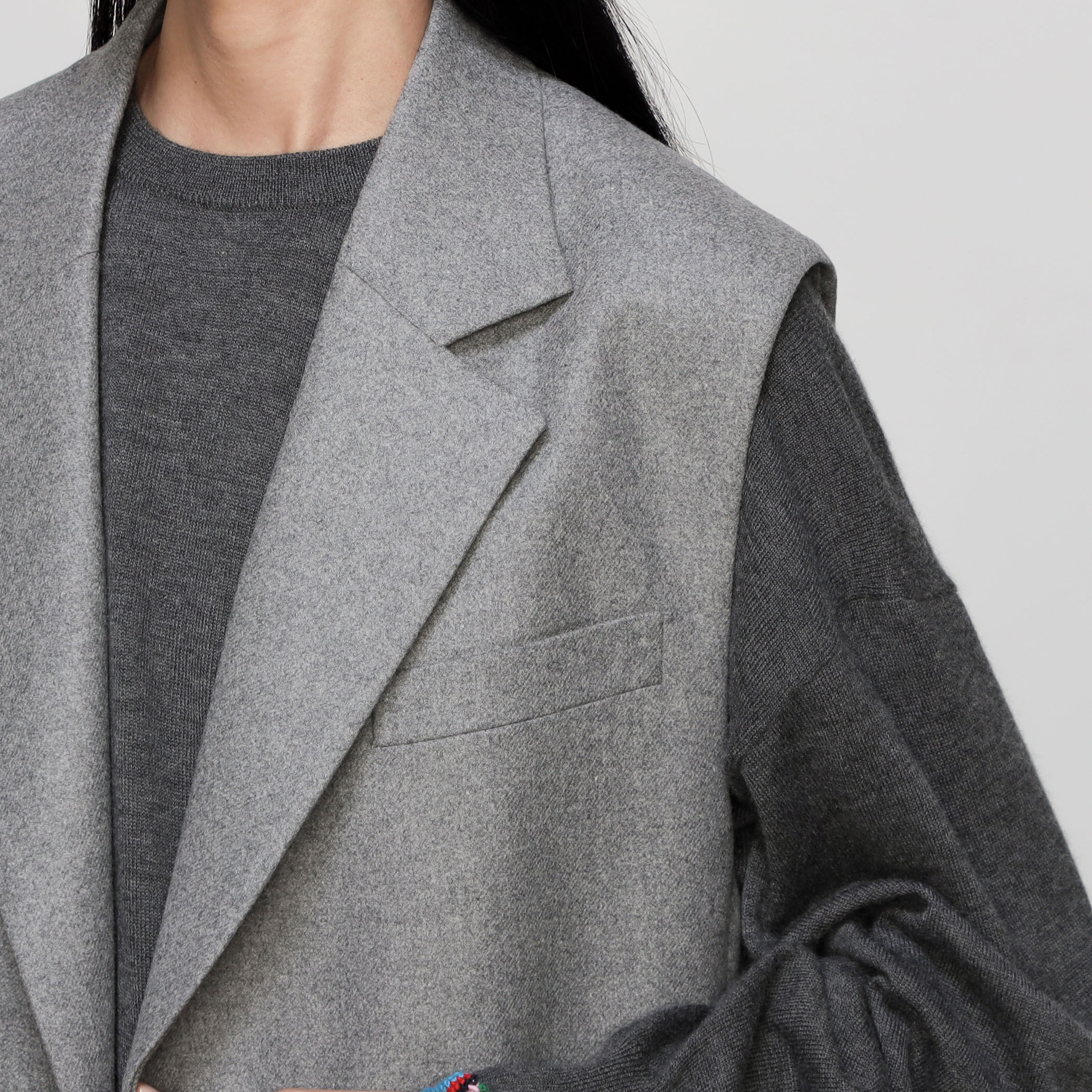 ウールフラノ テーラードジレ｜トゥモローランド 公式通販