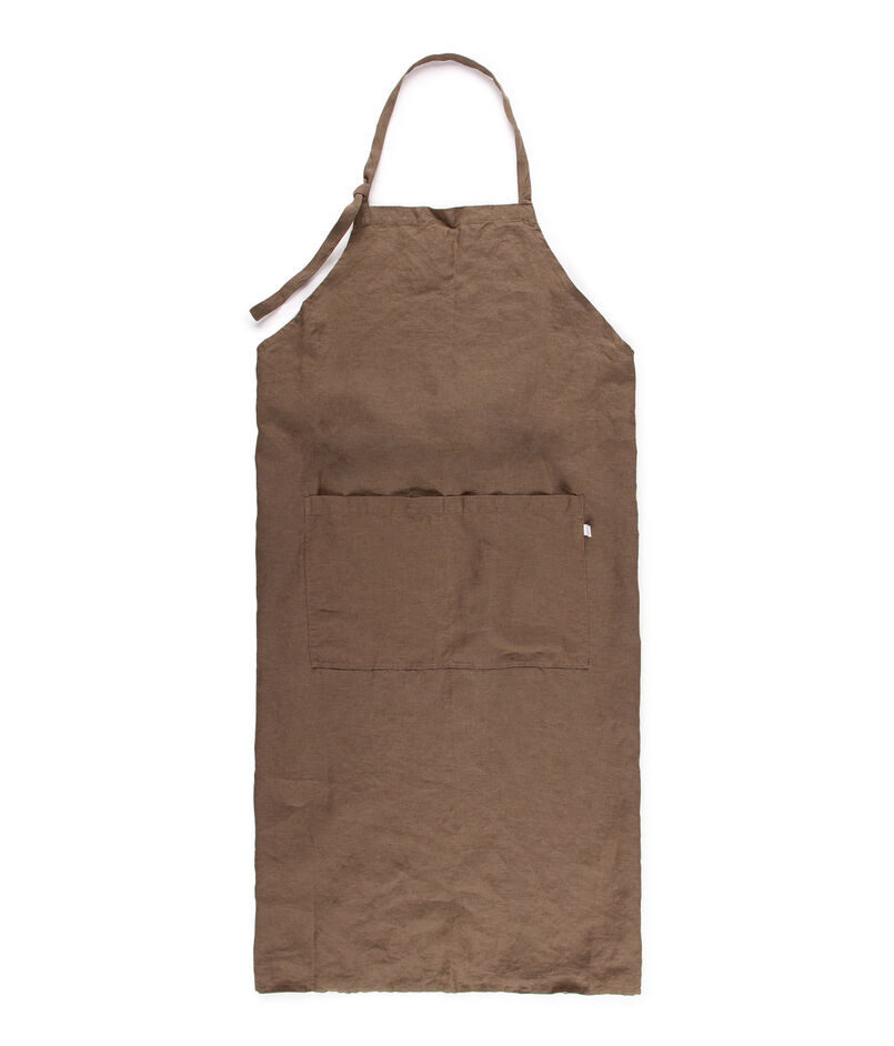 プレーンリネン エプロン