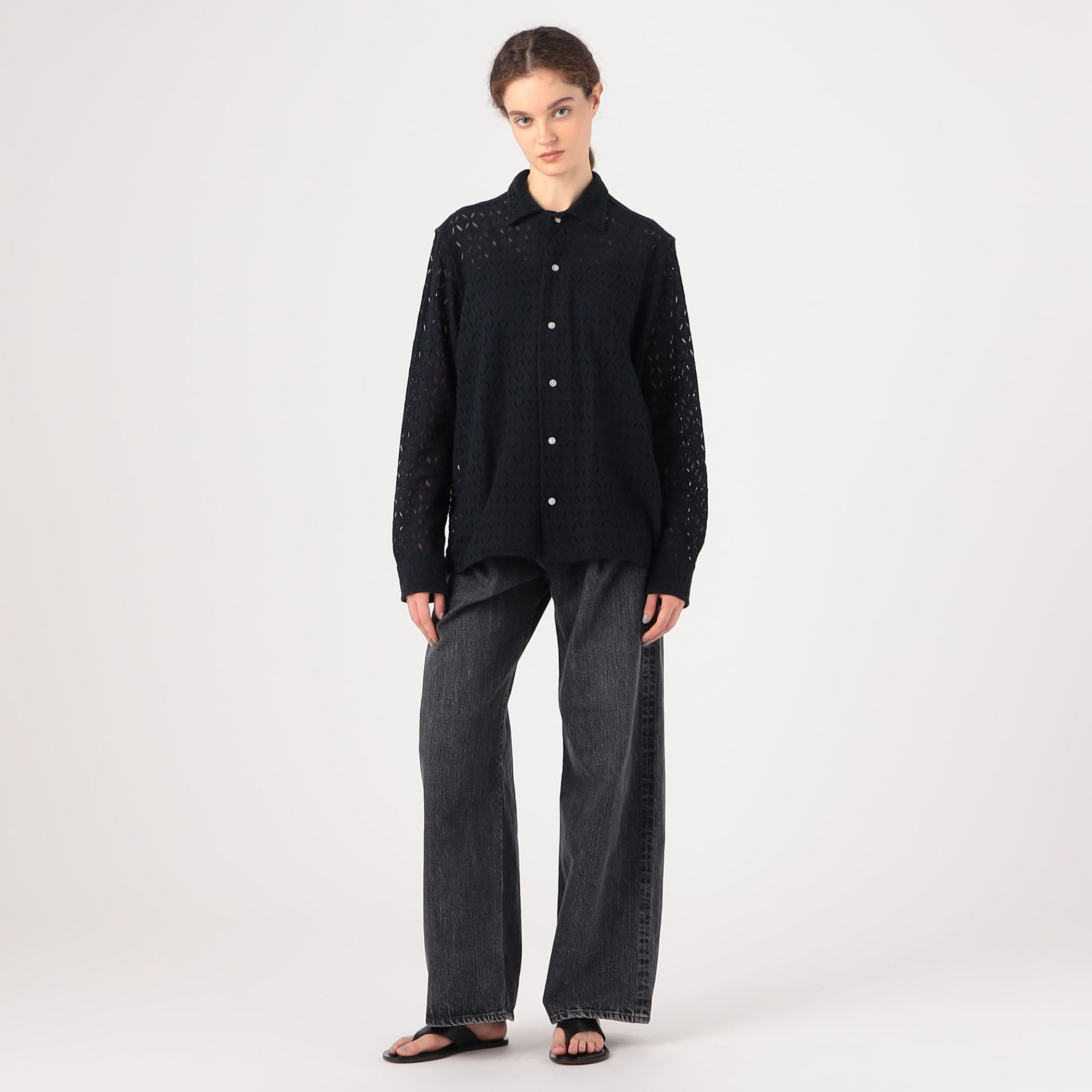 BODE LATTICE LACE LONG SLEEVE SHIRT|トゥモローランド 公式通販 BODE LATTICE LACE LONG SLEEVE SHIRT|トゥモローランド 公式通販