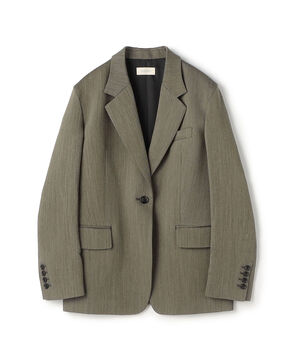 ハイツイストカルゼ ラウンドショルダーシングルジャケット