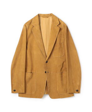 ラムスエード シングルブレステッド2Bジャケット