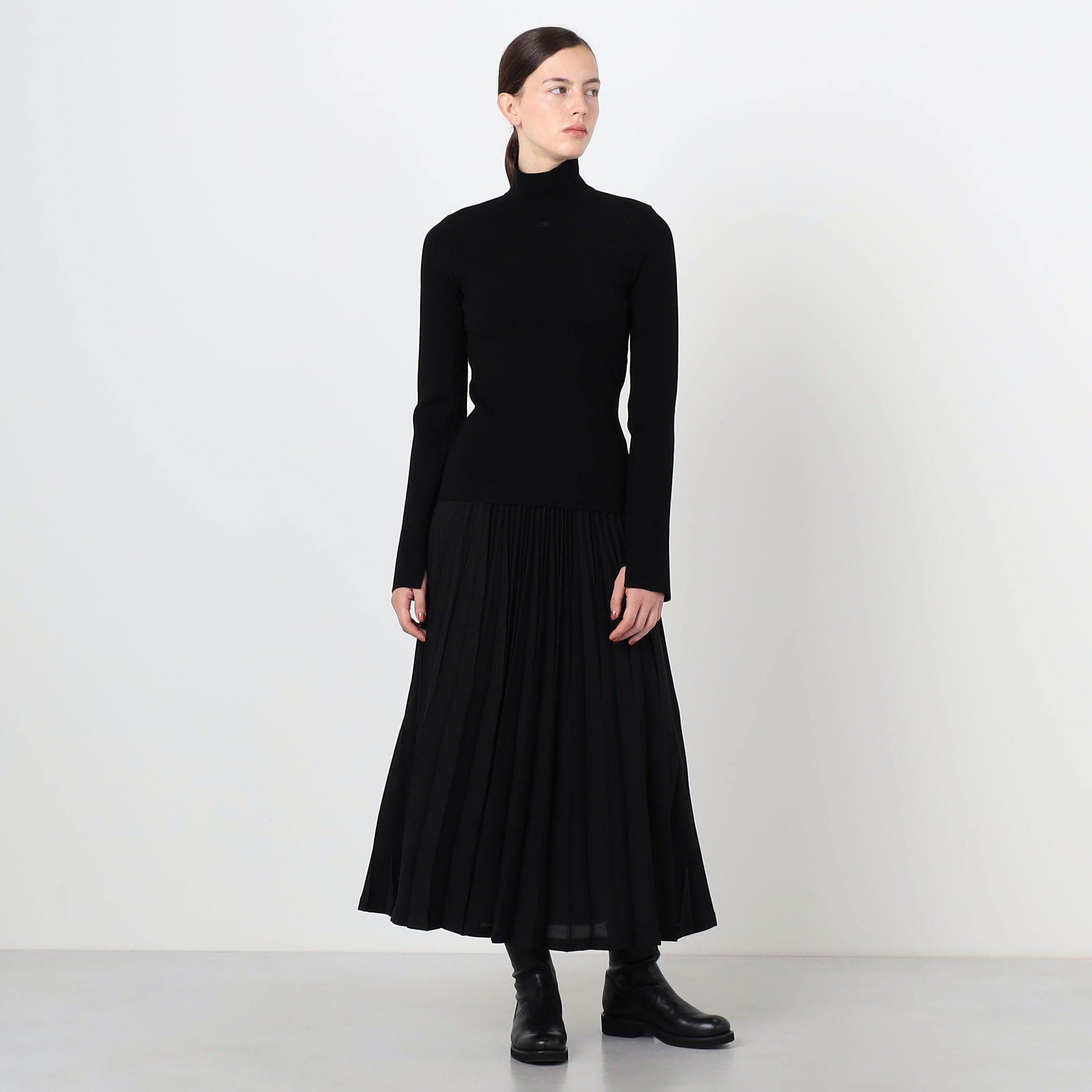Courrèges INTERLOCK MOCKNECK S モックネック プルオーバーニット