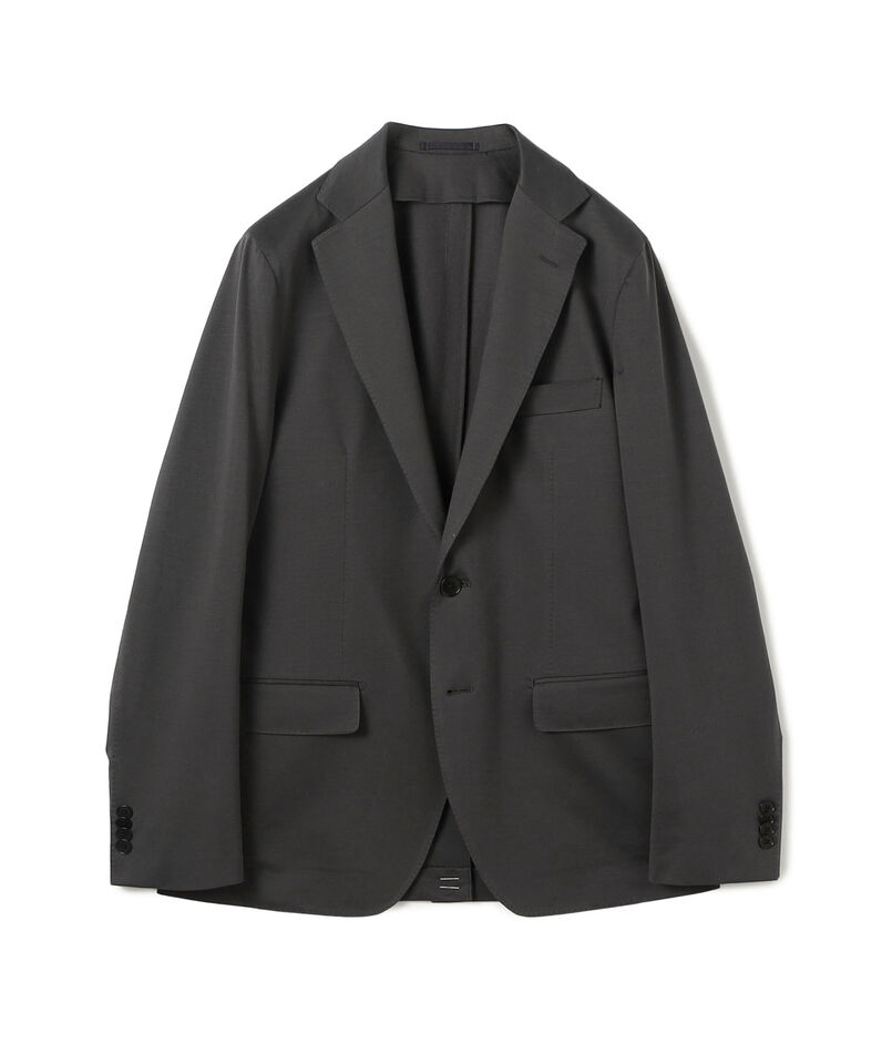 コットンポリエステル ストレッチツイル シングルブレステッド2Bジャケット