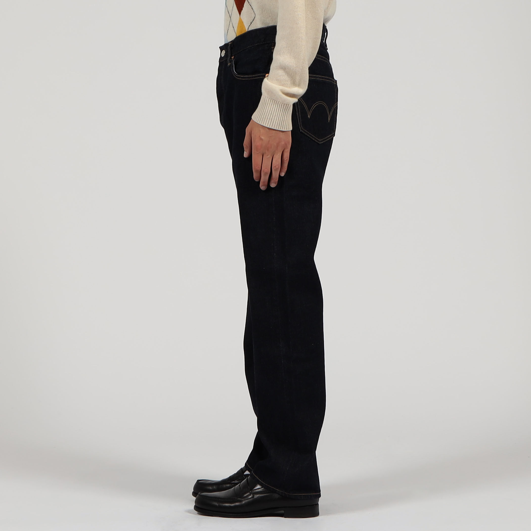 別注】EDWIN LOOSE STRAIGHT ONE WASHED デニムパンツ