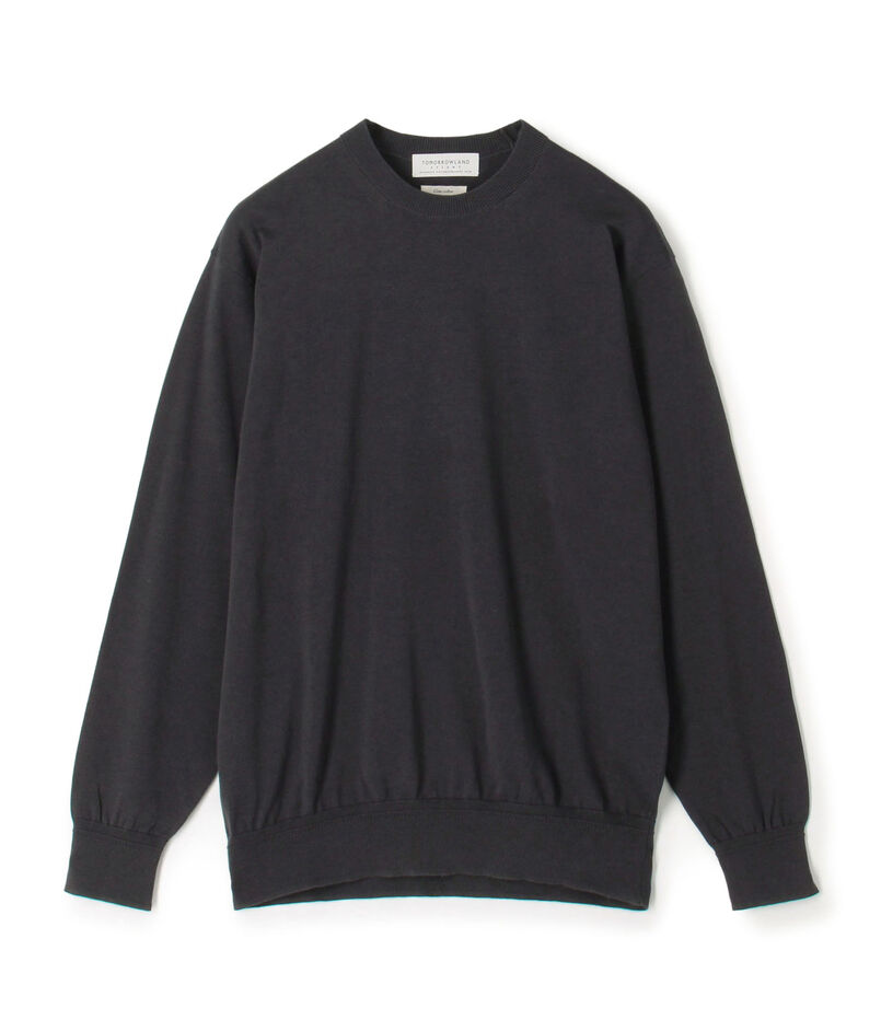 TOMORROWLAND tricot ギザコットン クルーネックプルオーバーニット
