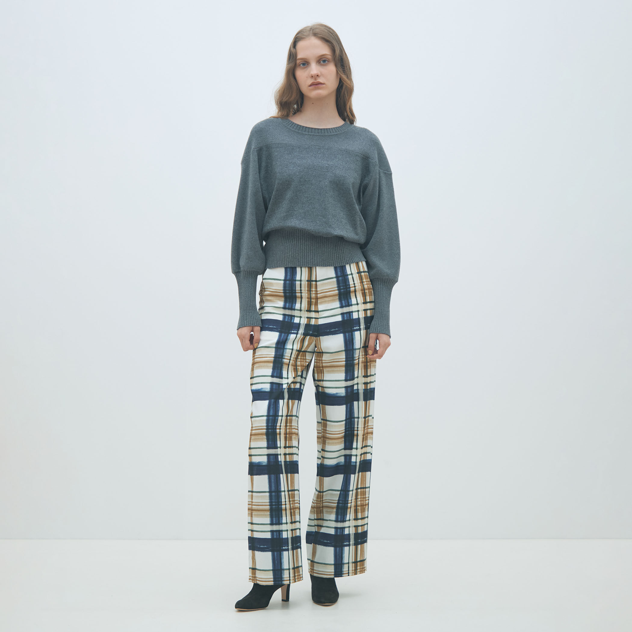 ニットコンビジャージー クルーネックプルオーバー｜トゥモローランド