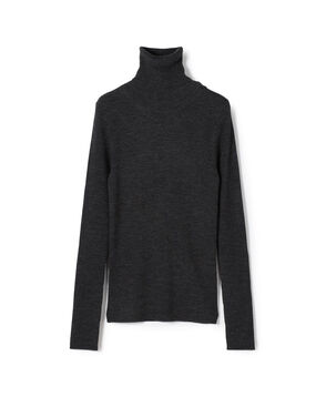 プルミエールウールリブ タートルネックプルオーバー