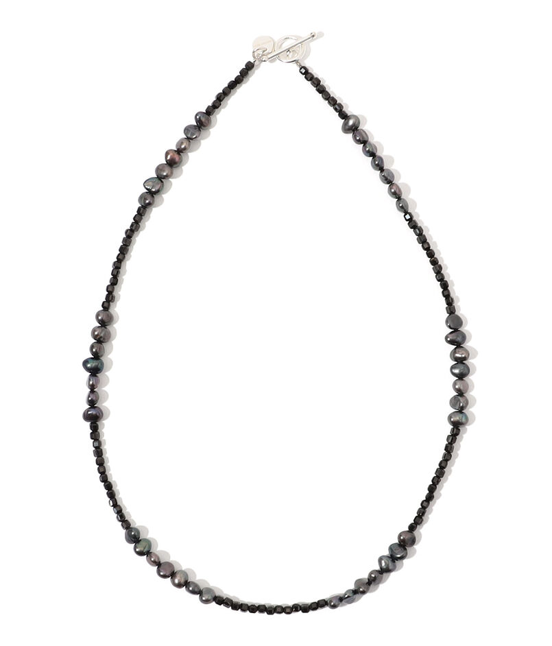 les bon bon オンブレ グリーズパール ネックレス