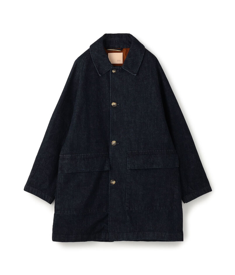 【別注】EDWIN レインボーセルビッチデニム ステンカラーコート