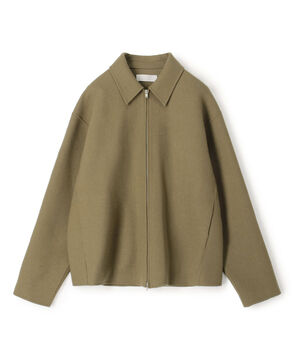 ウールカシミヤダブルフェイス ジップブルゾン