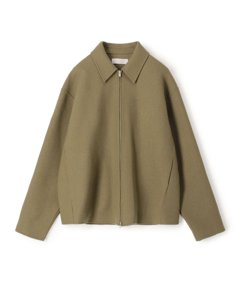 ウールカシミヤダブルフェイス ジップブルゾン