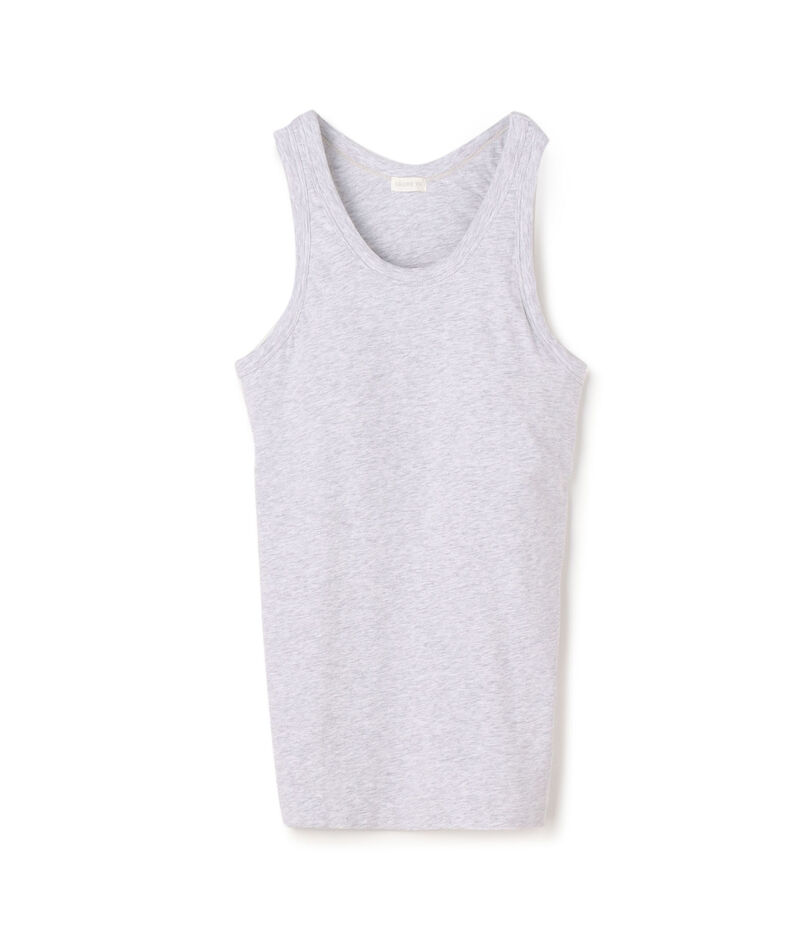 スビンコットン カップ付きアメリカンスリーブタンクトップ