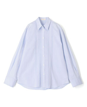 コンパクトコットン ピンタックドレスシャツ