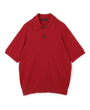 コットン ポロニットプルオーバー