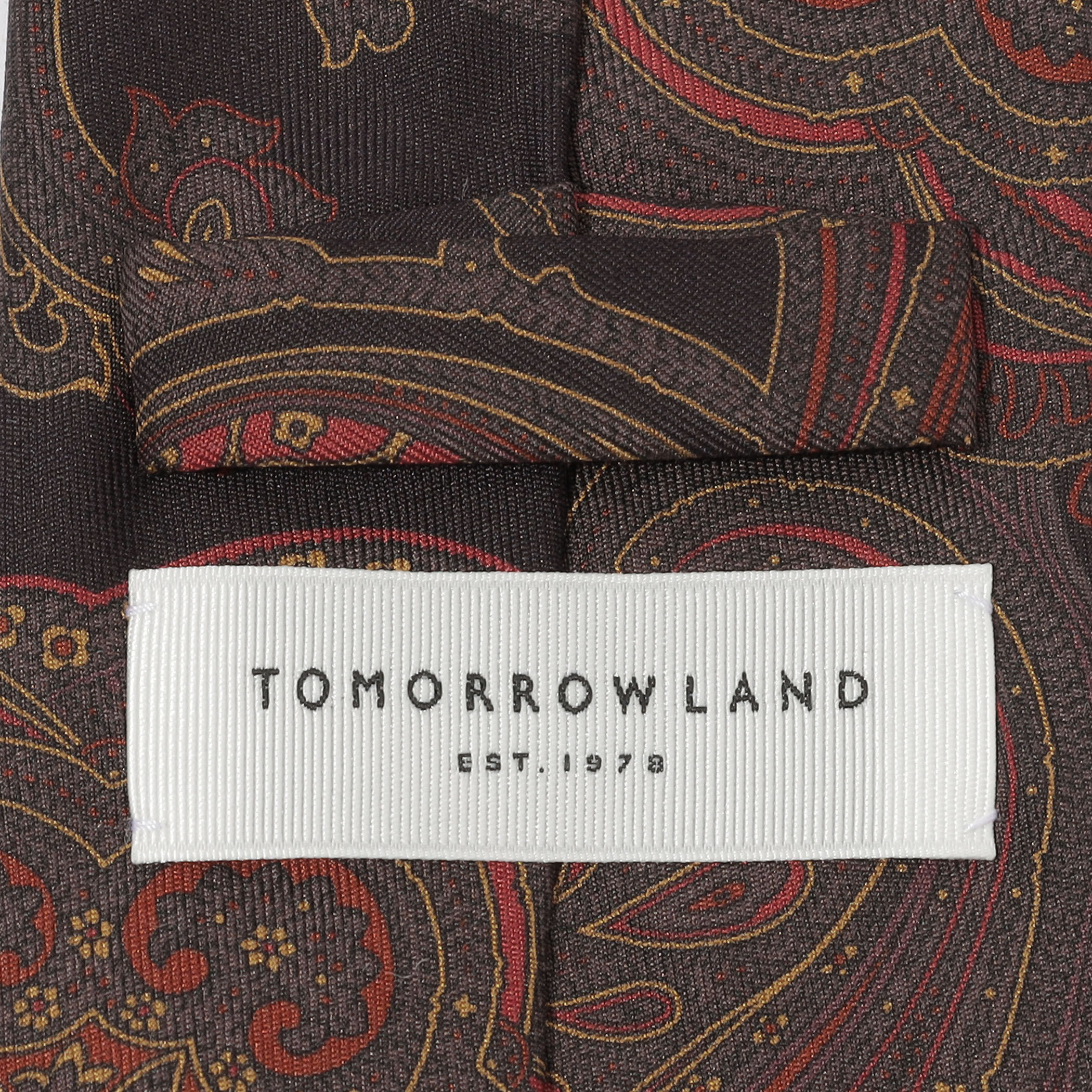 TOMORROWLAND シルクプリント ペイズリー柄ネクタイ｜トゥモローランド
