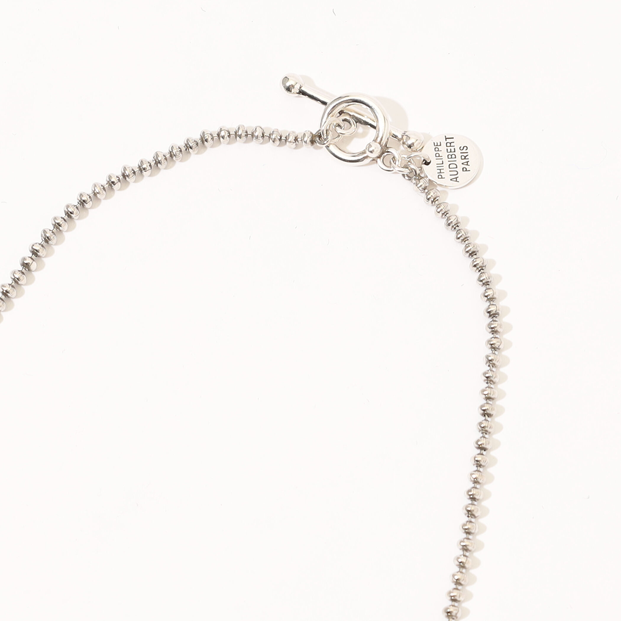 PHILIPPE AUDIBERT Stephens long シルバーネックレス