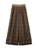 HYKE SHEER PLAID WIDE PT