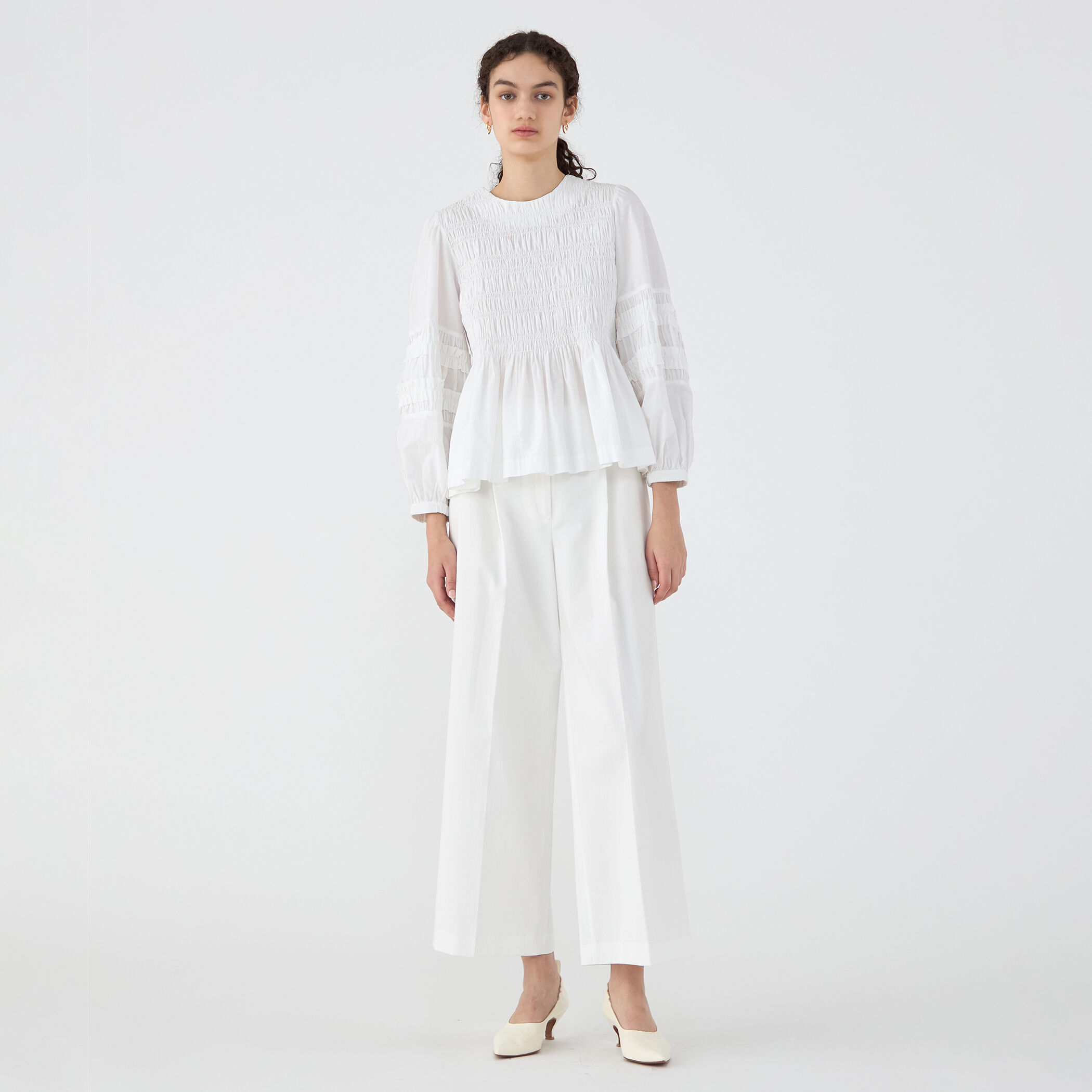別注】ne Quittez pas BLACK FINE POPLIN シャツ