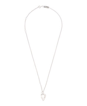 avgvst Small Rock Crystal Hart シルバーネックレス