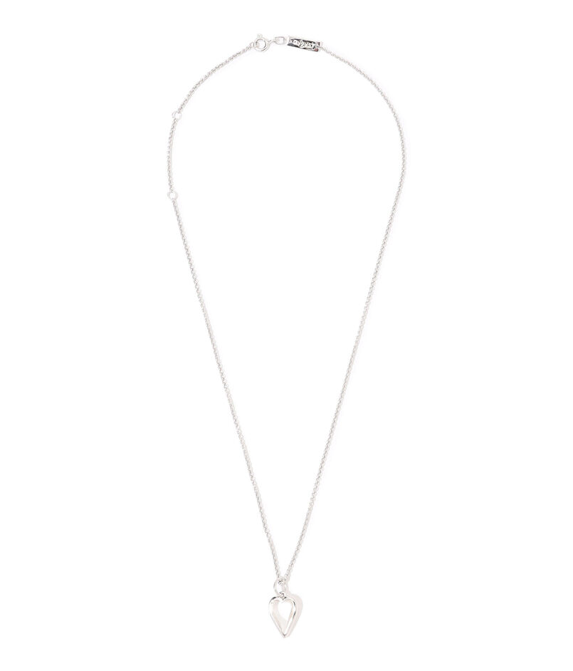 avgvst Small Rock Crystal Hart シルバーネックレス