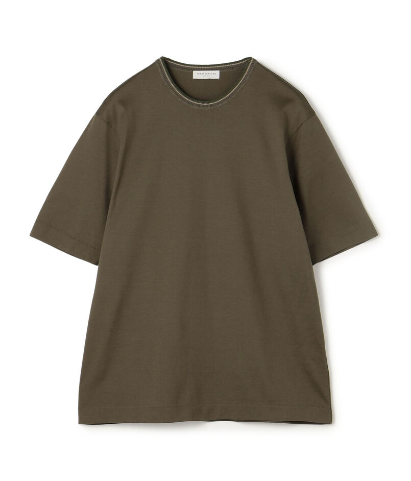 スーピマコットン ニットコンビ ハーフスリーブカットソー