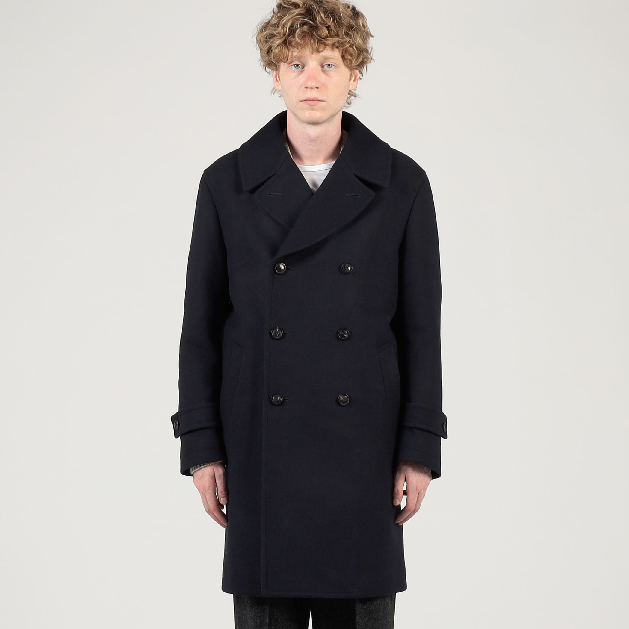ウールカシミヤ ダブルブレステッド 6B Pコート｜トゥモローランド